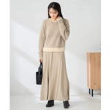 フェザーヤーンバイカラーニット | a.v.v【WOMEN】 | 詳細画像18