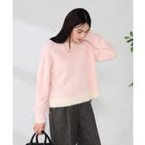 フェザーヤーンバイカラーニット | a.v.v【WOMEN】 | 詳細画像2