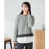 フェザーヤーンバイカラーニット | a.v.v【WOMEN】 | 詳細画像22