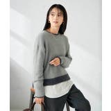 フェザーヤーンバイカラーニット | a.v.v【WOMEN】 | 詳細画像24
