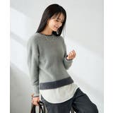 フェザーヤーンバイカラーニット | a.v.v【WOMEN】 | 詳細画像25