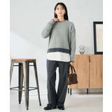 フェザーヤーンバイカラーニット | a.v.v【WOMEN】 | 詳細画像26