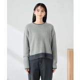 フェザーヤーンバイカラーニット | a.v.v【WOMEN】 | 詳細画像33