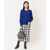 【洗える】ブロックチェックナロースカート | a.v.v【WOMEN】 | 詳細画像17 