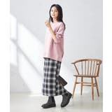 【洗える】ブロックチェックナロースカート | a.v.v【WOMEN】 | 詳細画像2 