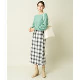 【洗える】ブロックチェックナロースカート | a.v.v【WOMEN】 | 詳細画像23 