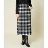 【洗える】ブロックチェックナロースカート | a.v.v【WOMEN】 | 詳細画像25 