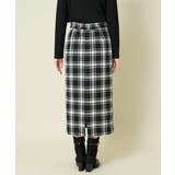 【洗える】ブロックチェックナロースカート | a.v.v【WOMEN】 | 詳細画像27 
