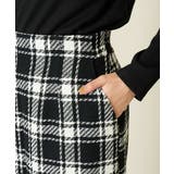【洗える】ブロックチェックナロースカート | a.v.v【WOMEN】 | 詳細画像28 