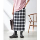 【洗える】ブロックチェックナロースカート | a.v.v【WOMEN】 | 詳細画像34 