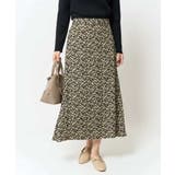 ブラック | 小花柄ジャガードスカート | a.v.v【WOMEN】