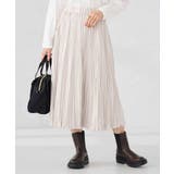 アイボリー | 【洗える】フェイクスエードランダムプリーツスカート | a.v.v【WOMEN】