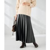 【洗える】レザープリーツスカート | a.v.v【WOMEN】 | 詳細画像2