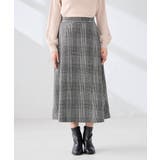 【雑誌InRed(宝島社)1月・2月合併号掲載】チェック柄フレアスカート | a.v.v【WOMEN】 | 詳細画像4 