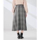 【雑誌InRed(宝島社)1月・2月合併号掲載】チェック柄フレアスカート | a.v.v【WOMEN】 | 詳細画像6 