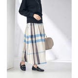 ビックチェックタフタスカート | a.v.v【WOMEN】 | 詳細画像2