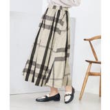 ブラック | ビックチェックタフタスカート | a.v.v【WOMEN】