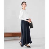 サテンマーメイドフレアスカート | a.v.v【WOMEN】 | 詳細画像7 