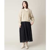 フリンジジャガードタックフレアスカート | a.v.v【WOMEN】 | 詳細画像31 