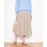 ベージュ | 【洗える】落ち感フレアスカート | a.v.v【WOMEN】