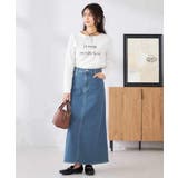 Aラインデニムスカート | a.v.v【WOMEN】 | 詳細画像5 