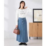 Aラインデニムスカート | a.v.v【WOMEN】 | 詳細画像8 