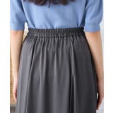 【洗える/イージーケア】シルキーサテンフレアスカート | a.v.v【WOMEN】 | 詳細画像17 