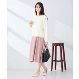 【洗える/イージーケア】シルキーサテンフレアスカート | a.v.v【WOMEN】 | 詳細画像6 