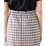 【洗濯機で洗える】ギンガムチェック柄ナロースカート | a.v.v【WOMEN】 | 詳細画像13