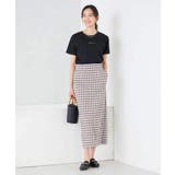 【洗濯機で洗える】ギンガムチェック柄ナロースカート | a.v.v【WOMEN】 | 詳細画像5