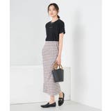 【洗濯機で洗える】ギンガムチェック柄ナロースカート | a.v.v【WOMEN】 | 詳細画像7