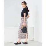 【洗濯機で洗える】ギンガムチェック柄ナロースカート | a.v.v【WOMEN】 | 詳細画像8