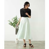 【洗える/イージーケア/接触冷感/毛玉になりにくい】シアーフレアスカート | a.v.v【WOMEN】 | 詳細画像7