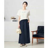 【洗える/UVカット/接触冷感】麻調ナロースカート | a.v.v【WOMEN】 | 詳細画像4