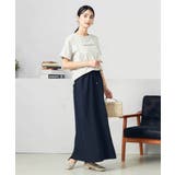 【洗える/UVカット/接触冷感】麻調ナロースカート | a.v.v【WOMEN】 | 詳細画像7