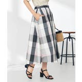 【接触冷感/洗える】ビックチェックタフタスカート | a.v.v【WOMEN】 | 詳細画像1 