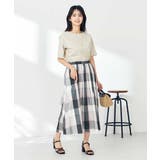 【接触冷感/洗える】ビックチェックタフタスカート | a.v.v【WOMEN】 | 詳細画像10 