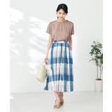 【接触冷感/洗える】ビックチェックタフタスカート | a.v.v【WOMEN】 | 詳細画像15 