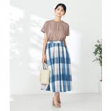 【接触冷感/洗える】ビックチェックタフタスカート | a.v.v【WOMEN】 | 詳細画像17 