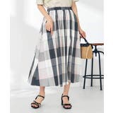 【接触冷感/洗える】ビックチェックタフタスカート | a.v.v【WOMEN】 | 詳細画像2 