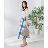 【接触冷感/洗える】ビックチェックタフタスカート | a.v.v【WOMEN】 | 詳細画像25 