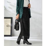 ブラック | スパンコールナロースカート | a.v.v【WOMEN】