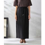 【接触冷感裏地/洗える】ドロストイージーナロースカート | a.v.v【WOMEN】 | 詳細画像15 