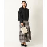 チェック柄ティアードスカート | a.v.v【WOMEN】 | 詳細画像3 
