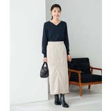 【洗える】フェイクスエードナローロングスカート | a.v.v【WOMEN】 | 詳細画像15 