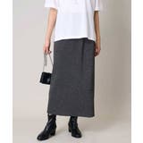 ダークグレー | ラメリブニットスカート | a.v.v【WOMEN】