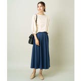 【洗濯機で洗える】落ち感サテンギャザースカート | a.v.v【WOMEN】 | 詳細画像12 