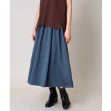 【洗濯機で洗える】落ち感サテンギャザースカート | a.v.v【WOMEN】 | 詳細画像14 