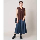 【洗濯機で洗える】落ち感サテンギャザースカート | a.v.v【WOMEN】 | 詳細画像16 