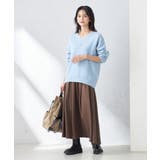 【洗濯機で洗える】落ち感サテンギャザースカート | a.v.v【WOMEN】 | 詳細画像21 